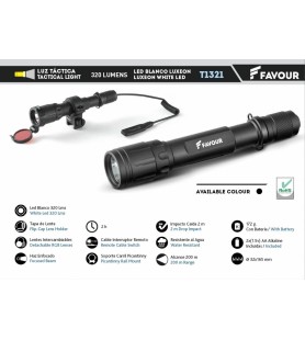 FAVOUR PACK FLASHLIGHT + MOUNTS + FILTERS + CABLE SWITCH