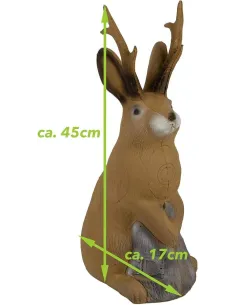 Alvo 3D jackalope 3Di International, 4 zonas de impacto 2